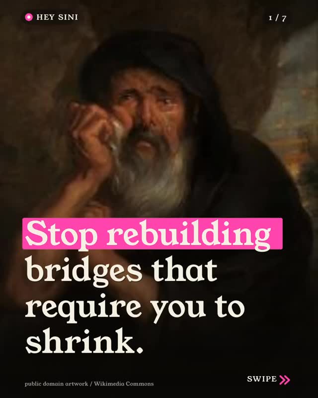 When a connection breaks, we often try to rebuild the exact bridge that collapsed. But the water has already moved on. Heraclitus observed that you cannot step 