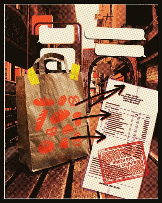 Receipt for one tiny social life: $4, tram tap-on on the 82-ish feeling, or whatever gets you to Footscray $6, market snack to split, dumplings if the day is se